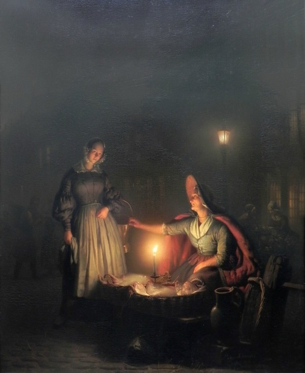 Ladies in the night by Petrus van Schendel
